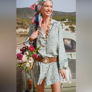 Spell And The Gypsy Sienna Tunic Dress In Jade